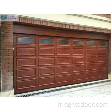 Portes de garage côtelées de haute qualité approuvées de haute qualité